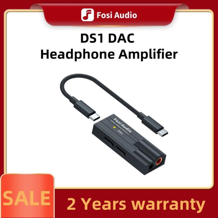 Fosi Audio DS1 DSD512 HiFi DAC Headphone Amplifier Mini Audio USB