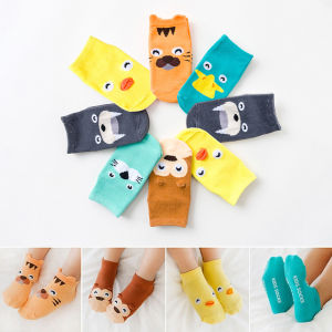 Kids Socks For Boys Girls Newborn Baby Summer Macaron Socks Breathable Mesh Socks 1 Pair Cartoon Animal Baby Cotton Socks Infant Kids Non-Slip Floor Socks