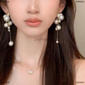 [COD] ZNPNXN 1Pair Elegant Long Tassels Earrings Fashion Dangle Earring For Women Girls Trendy Shiny Earrings Wedding Jewelry Gifts