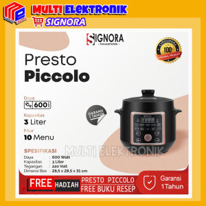 Presto Picollo Signora Multifungsi Kapasitas 3L Free Hadiah