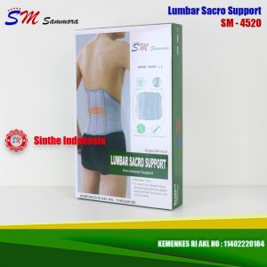 Lumbar Sacro / Penyangga Pinggang / Sammora / Bahan bamboo / infrared / SM-4520
