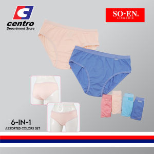 Soen Fashion Bikini Outside Garter 6in1 S-2XL (Assorted Color Set)