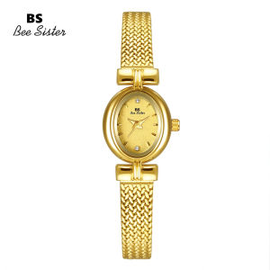 BS Bee Sister 1837 Hot Sale Fashion Women Watch Casual Stainless Steel Strap Quartz Waterproof Watches Ladies Elegant Diamond Rhinestone Wristwatch Gift For Women