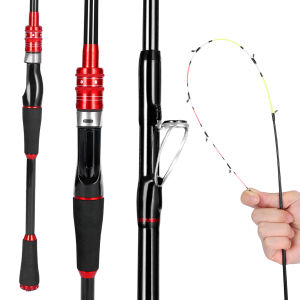 OneTwoFit Cần câu 1.8m Cần câu xoay bằng sợi thủy tinh Đáy câu có thể được lưu trữ fishing rod