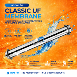 UF 8000L Stainless Steel 0.01 Micron UF Membrane Water Filter Purifier Outdoor