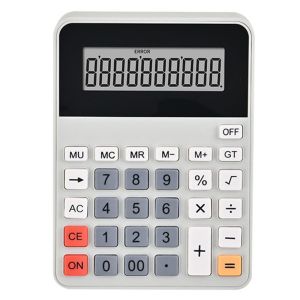 GANGJING Large Screen Display 12 Digits Calculator Multifunctional Battery Powered Calculator Practical Efficient Calculation Financial Accounter Calculator School/Office
