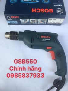 Bộ Máy khoan tường GSB550 chính hãng dùng khoan vặn vít dễ dàng hiệu quả an toàn tại Máy cầm tay NTT bảo hành dài hạn