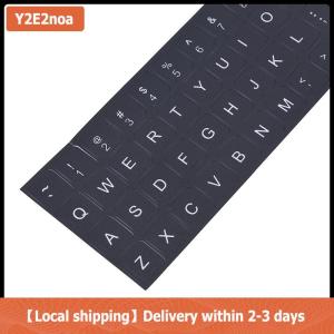 【Local shipping】 English Keyboard Replacement Stickers White on Black Any PC Computer Laptop