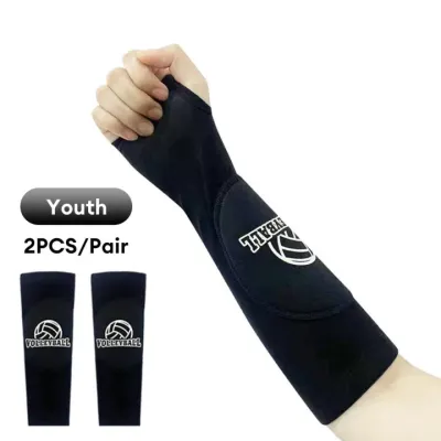 Volleyball Arm Sleeves For Girls Passing Forearm Sleeves With Protection Pads And Thumbhole For Youth