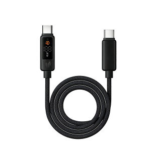 New Smart Touchscreen Digital Display Data Cable 100W Fast charging suitable for mobile phones tablets and laptops type-c Charging Cable