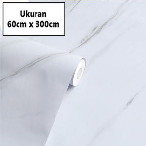 HT Paket Promo 60cm x 300cm (3 Meter) Sticker Dapur Anti Minyak Anti Panas Stiker Dinding Tembok Meja Tahan Panas Waterproff