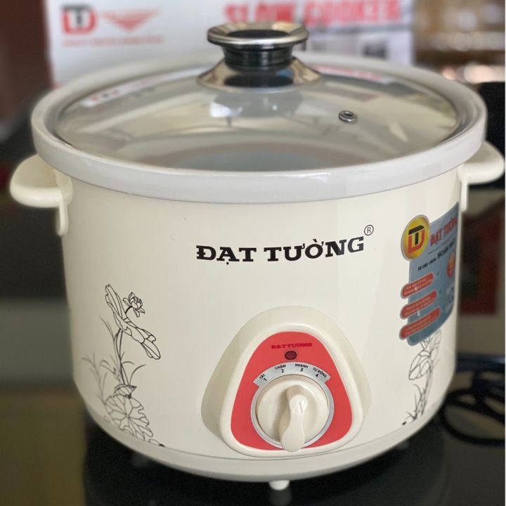 Nồi nấu chậm kho thịt cá hầm xương ninh cháo chậm Đạt Tường 1,5L - 2,5L ...