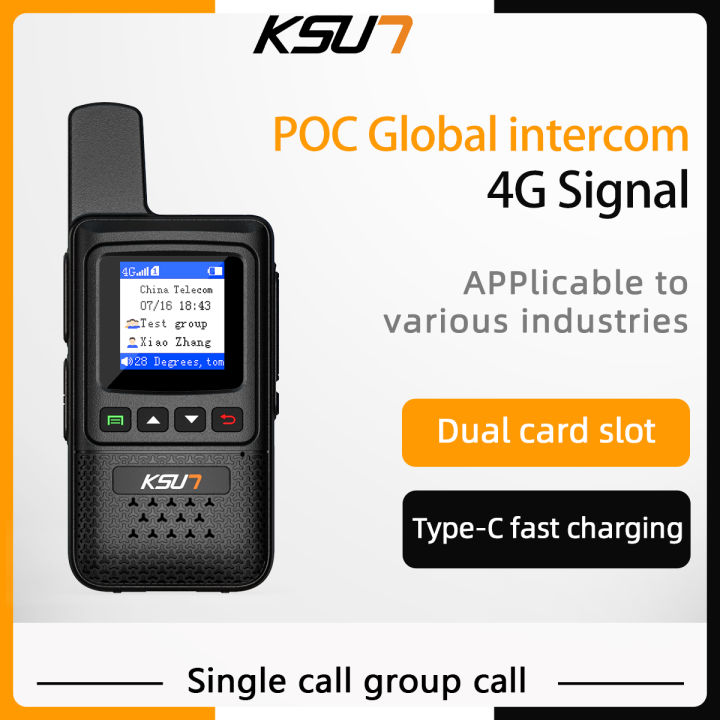 Ksun KSUN Walkie talkie CT1Plus 4g POC GLOBAL with 1 Year SIM Card | Lazada PH