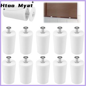 tantuoye ตัวหยุดพลาสติกสีขาว8ชิ้นตัวหยุดสำหรับซ่อมแซมบานประตูหน้าต่างแบบเรียบขนาดกะทัดรัด