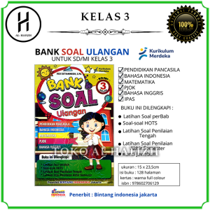 Buku Bank Soal Ulangan Kurikulum Merdeka Kelas 1 s/d 6 SD/MI - Bintang Indonesia
