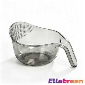 Ellebreen Gray Kitchen Plastic Vegetable Fruit Washing Basket Washing Drain Basket for Fruits Vegetables