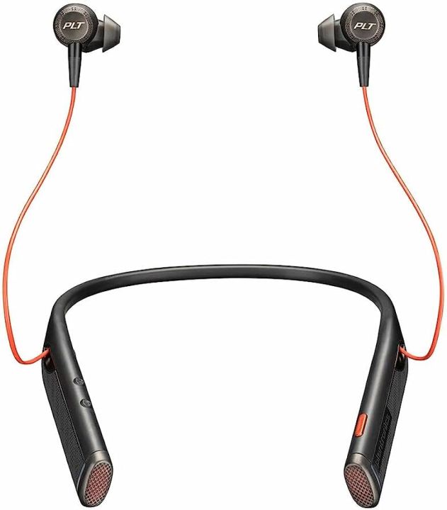 Poly Plantronics Voyager 6200 UC Bluetooth Dual-Ear (Stereo)Earbuds  Neckband Headset USB-A Compatible to connect to your PC Mac Works with  Teams,