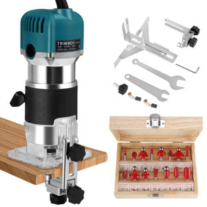 ⚡️Local Delivery⚡ 6-speed trimming machine woodworking trimming grooving machine engraving electromechanical wood milling wood grooving machine