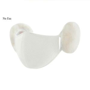 Khẩu Trang Giữ Nhiệt Kèm Bịt Tai Lông Mềm 3D Chống Gió Chống Lạnh Thoáng Khí Dành Cho Nữ Khi Đi Xe Mùa Đông Ấm Áp