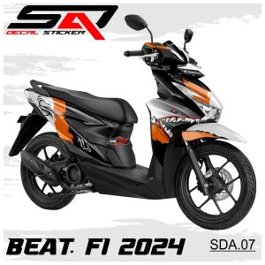 Decal Stiker Custom Full Body BEAT Fi 2024 - Dekal Sticker Variasi Motor BEAT FI 2024 SDA.07