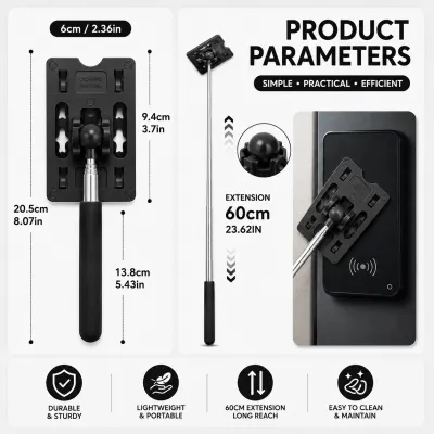 Touch n Go Card Holder Extension Stick TNG Card Holder Toll Card Holder RFID Card Holder Telescopic Extendable Car Toll Payment Parking Access Card Holder Adjustable Extension Pole Malaysia