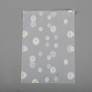 1-30Pcs Transparent Daisy Waterproof Storage Bags Frosted Self-sealing Travel Bags for Shoes Clothes Pants Underwear Travel Packaging Bag