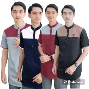 100 RIBU DAPAT 4 BAJU KOKO KURTA KOMBINASI LIS FULL KATUN