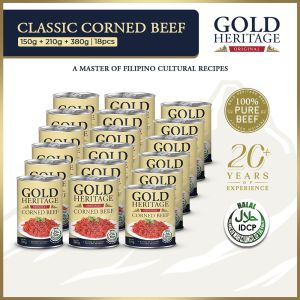 Gold Heritage Corned Beef - Bundle of 6 (150g + 210g + 380g) Grocery Set Package Canned Goods Canned Meat