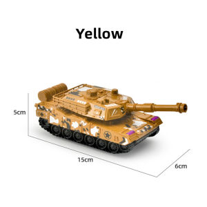 Military Childrens Pull Back Inertial Tank Toy Car PVC Resistant To Fall Model Toys For Boy Gift