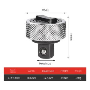5210A Steel Ratchet Socket Wrench Aluminium Alloy 1/4 3/8 1/2inch Socket Wrench Handle  Portable Hand Tools Home