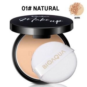 [ BPOM ] Bedak Padat Glowing Korea Bioaqua Compact Powder Make Up Professional Pressed - Bedak Tahan Lama