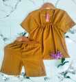 setelan baju tidur wanita bahan katun Crinkle Airflow premium. 