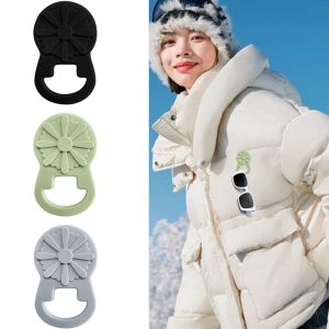 OUREAL Silicone Giá đỡ kính mắt từ tính Hộp đựng kính Giữ kính an toàn Giá treo kính mắt Di động Khóa kẹp quần áo Kẹp tai nghe gắn kính Sử dụng khi đi du lịch