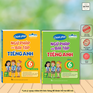 Combo 2c GLOBAL SUCCESS chinh phục ngữ pháp và bài tập tiếng anh lớp 6 (CÓ ĐÁP ÁN)