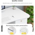 [100/120cm] Study Table with Drawer Computer Table Office table Desk for Writing Home Furniture Room. 