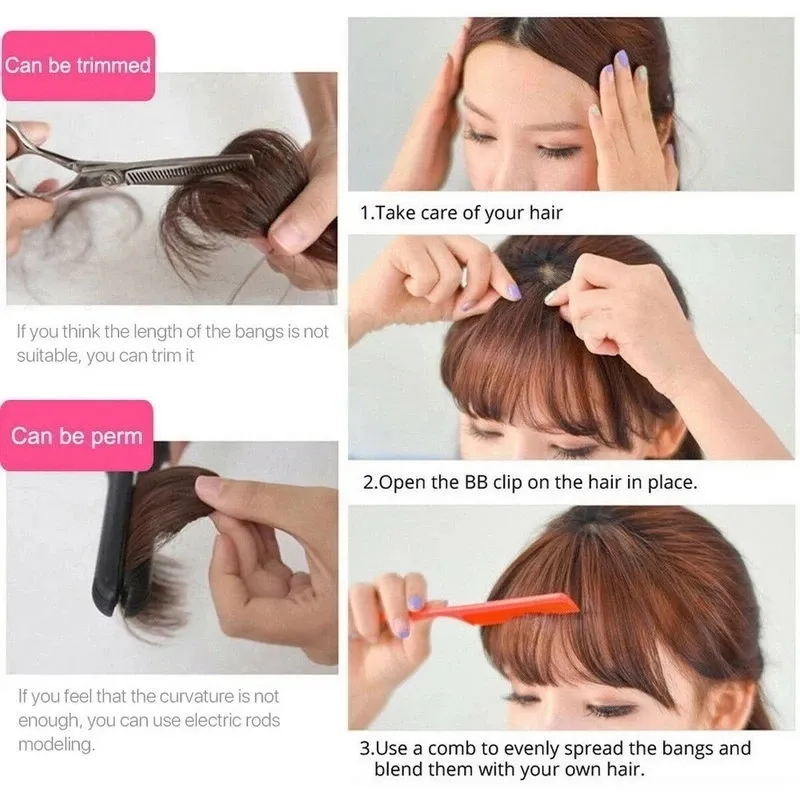 Clip in bangs malaysia best sale