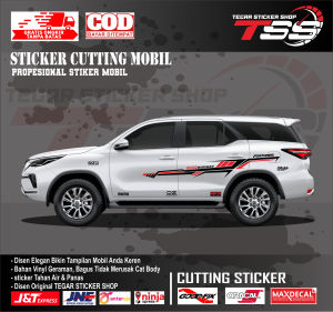 sticker mobil fortuner sticker mobil toyota fortuner sticker mobil sticker motif variasi body mobil keren