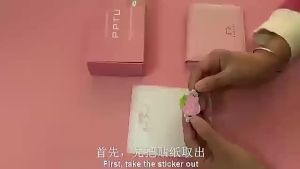 Animation Self Adhesive Computer Embroidered Patches Cloth Plastered Badge Patch DIY Pink Series