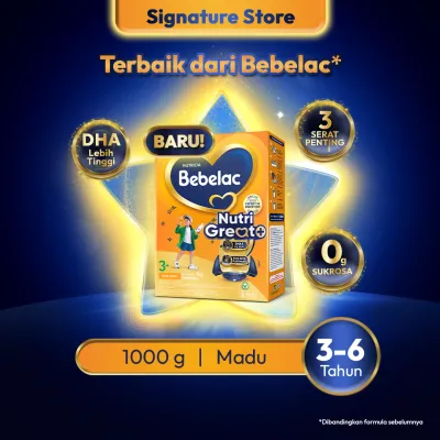 Bebelac 4 / Bebelac 3+ Madu Susu Pertumbuhan Bubuk 1000gr - Untuk Usia 3-6 Tahun