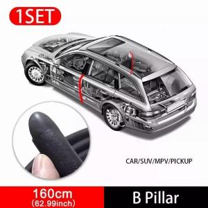 SEAMETAL 1.2 Meters Car Door Edge Weatherstrip C Pillar Rubber Sealing Sondproof Windproof Seal Strip for Car SUV MVP Truck