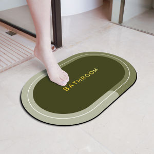【SG Stock】Technology Floor Mat Bathroom Non-slip Mat Water Absorption Carpet Quick-Drying diatomite Mat bath mats