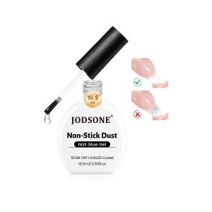 JODSONE Gel Nail Glue - 16.5ml Anti-Dust & Super Strong Nail Glue for False Nails TipsLow HeatNo BubblesCuring Smooth & Long LastingCuring Needed U V Light