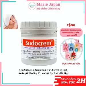 Kem Sudocrem Giảm Hăm Tã Cho Trẻ Sơ Sinh Antiseptic Healing Cream Nội Địa Anh Hủ 60g