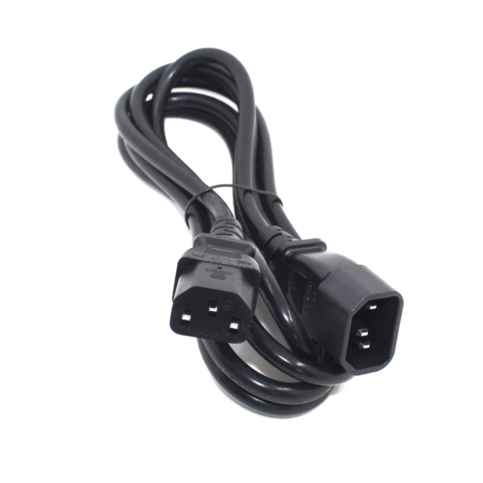 IEC320 C14 Auf C13 + US-Steckdosen Y-Splitter Kabel – 0,32 M, Für Server & Netzwerk