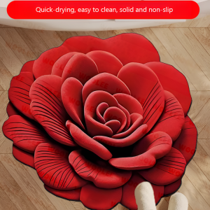 Living Room Sofa Diatomite Carpet Flower Floor Mat Shaped Soft Mat NonSlip Carpet Flower Carpet