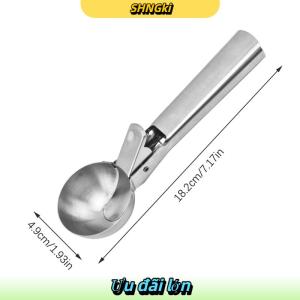 SHNGki Ice Cream Scoops thép không gỉ Ice Cream Digger không dính trái cây Ice ball maker dưa hấu Ice Cream Spoon công cụ