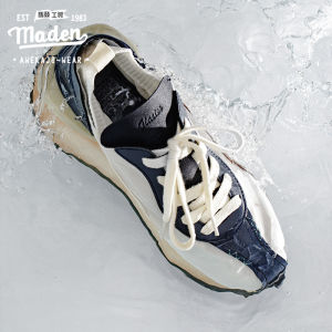 Maden brand men youth outdoor morning running retro ice silk sneakers with a pedal INS net red running shoes casual tide shoes men silk shoes