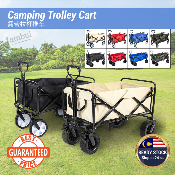 Portable Outdoor Picnic Foldable Camping Hand Truck Trolley Cart Troli ...