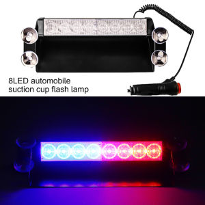 MA 12V Đèn LED Nhấp Nháy Cho Xe Hơi Đèn Nhấp Nháy Khẩn Cấp Đèn Cảnh Báo Kính Chắn Gió Đèn Cảnh Sát Đèn Tín Hiệu Màu Đỏ/Xanh Dương Màu Vàng/Trắng