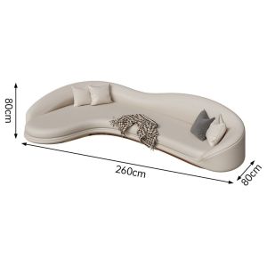 Modern Curved Boucle Sofa Fabric Sofa 2 Seater 3 Seater 4 Seater Sofa Living Room Sofas Small family Sofa